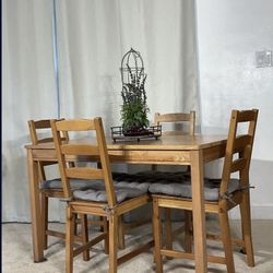 Compact Kitchen Dining Table With 4 Chairs PERFECT FOR APARTMENT 