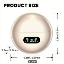 Wireless Earbuds Charging Case with LED Display