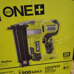 Ryobi 18 Ga Finish Nailer Tool Only