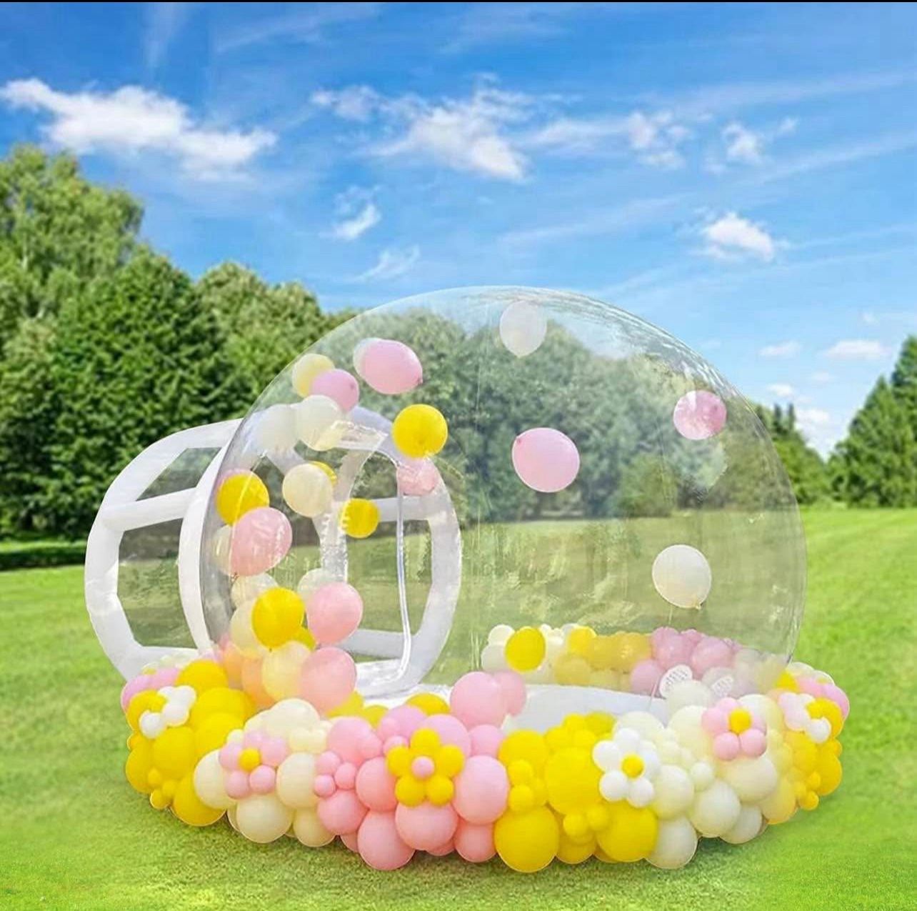 Inflatable Bubble Balloon House, 10ft Bubble House Dome Inflatable for Kids with Pump and UL Blower,