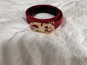 Red Ferragamo Belt