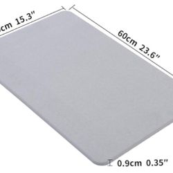 New stone natural diatomite bath mat ultra-absorbent quick-dry.