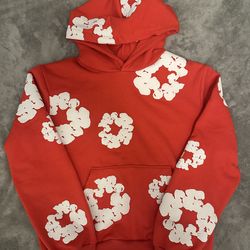 Red Denim Tear PullOver Hoodie