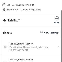 Kraken Tickets!
