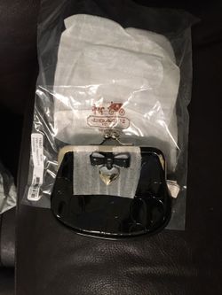 Black Coach coin purse