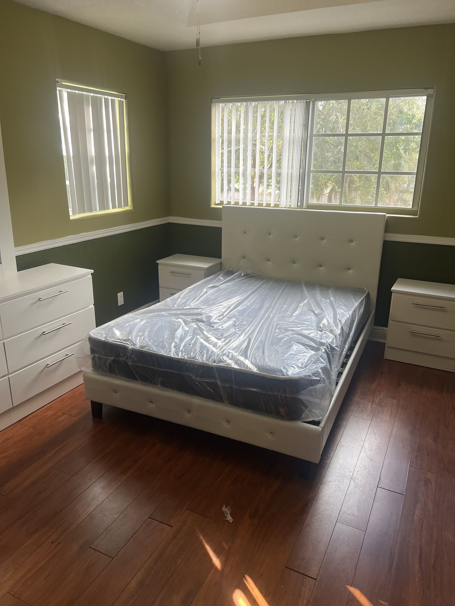 Full Bedroom Set With Mattress All New Furniture And Free...