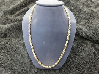 Rope Chain - Yellow Gold 14k (.585) 29.2 grams 22 inch