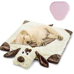 Moropaky Heartbeat Toy for Puppy, Doy Plush Toys for Anxiety Relief Behavioral Training Aid Toy for Dog Calming Sleeping Soother Cuddle