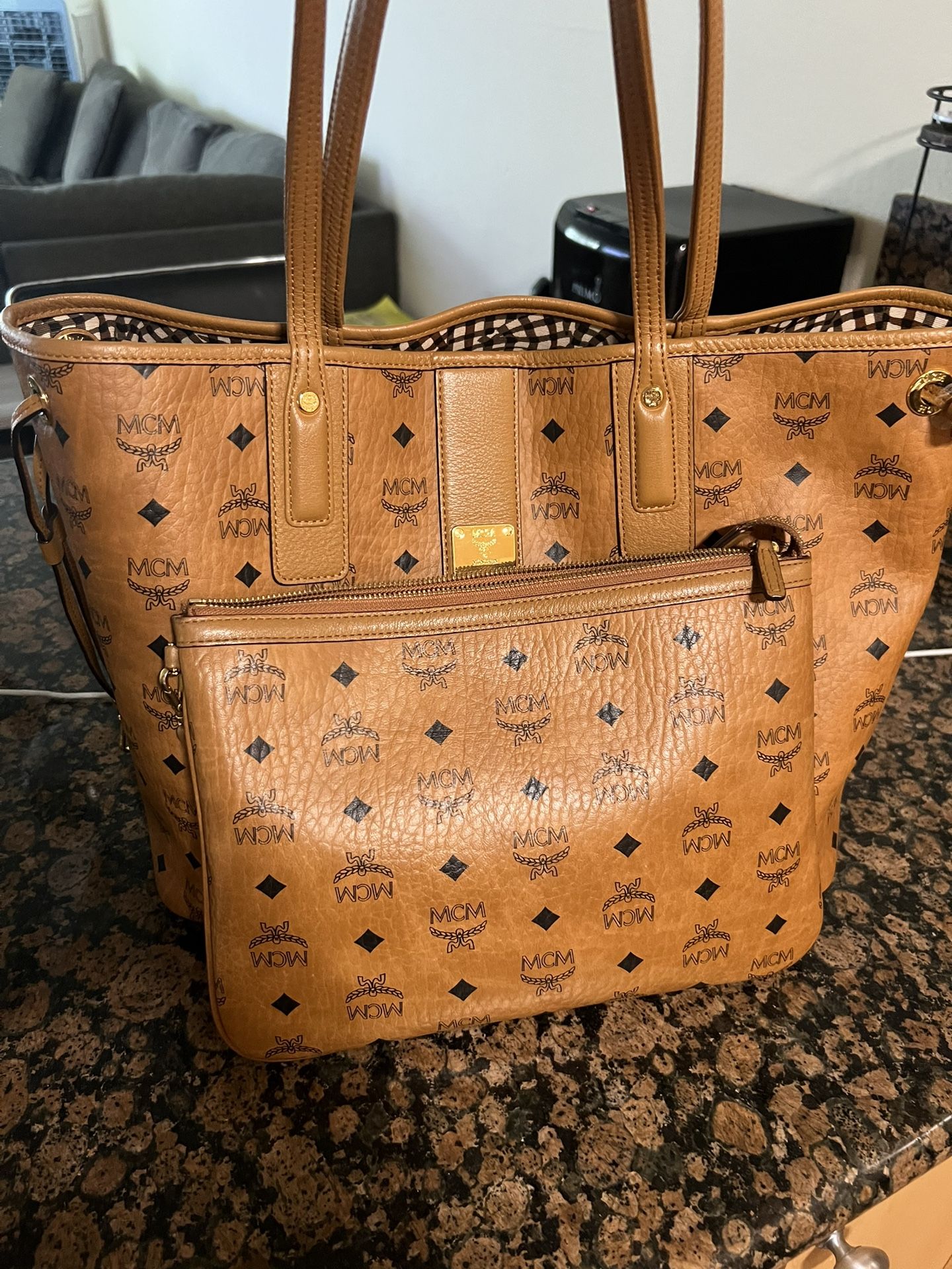 MCM Bag With Clutch