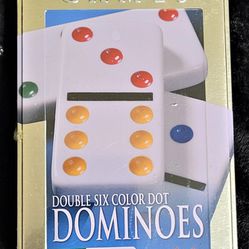 Dominoes - Double Six Color Dot - Brand New