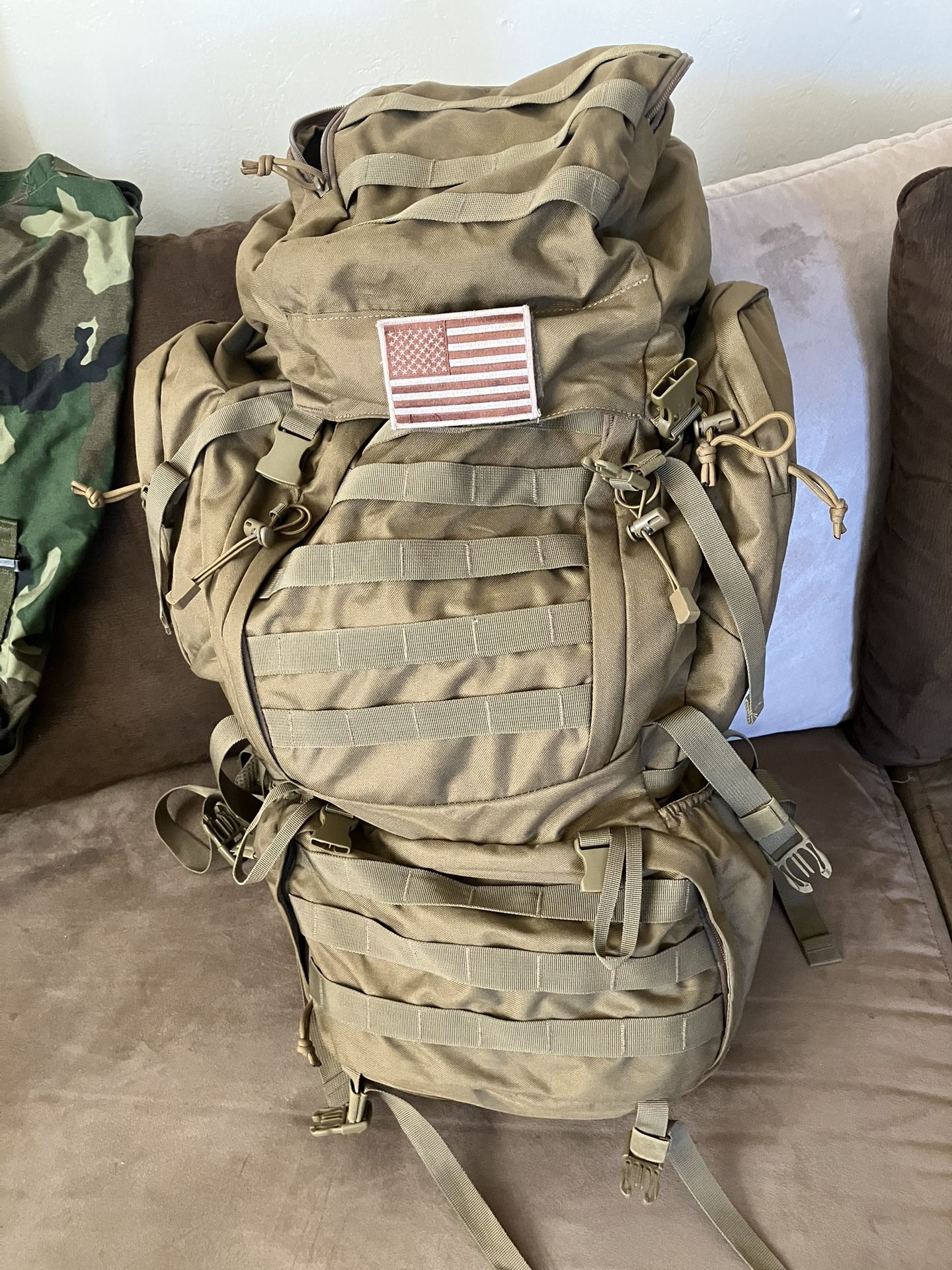 Backpack with Camping Accessories