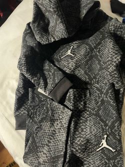 Jordan Snakeskin Print Hoodie and Jogger Set