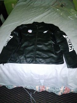 Brand New Eagles Leather Coat