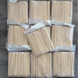 10 PACKS Nail Art Wooden Cuticle Pusher Sticks 100PCS A SET Manicure Pedicure Eco Tools Orange Stick Selling In Bulk 