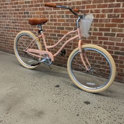 NEW RETROSPEC CHATHAM 24 PINK STEP THRU GIRLS YOUTH KIDS SINGLE SPEED BEACH CRUISER BIKE