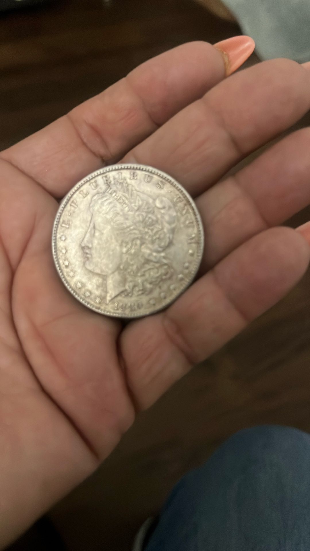 1880 $1 Morgan Silver One Dollar Coin