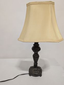 Traditional Fabric Bell Lampshade and Rattan Drum Shade Set