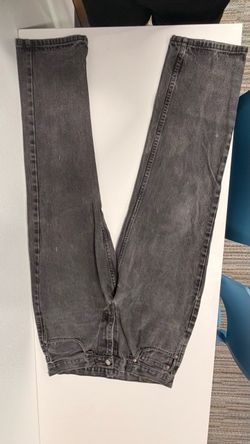 Vintage Faded Black Denim Jeans - LEVIS