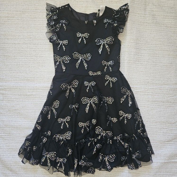 Black And Silver Bow Dress