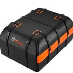 Car Rooftop Cargo Carrier Bag, 21 Cubic Feet 100% Waterproof Heavy Duty 840D Car Roof Bag for All Vehicle with/Without Racks