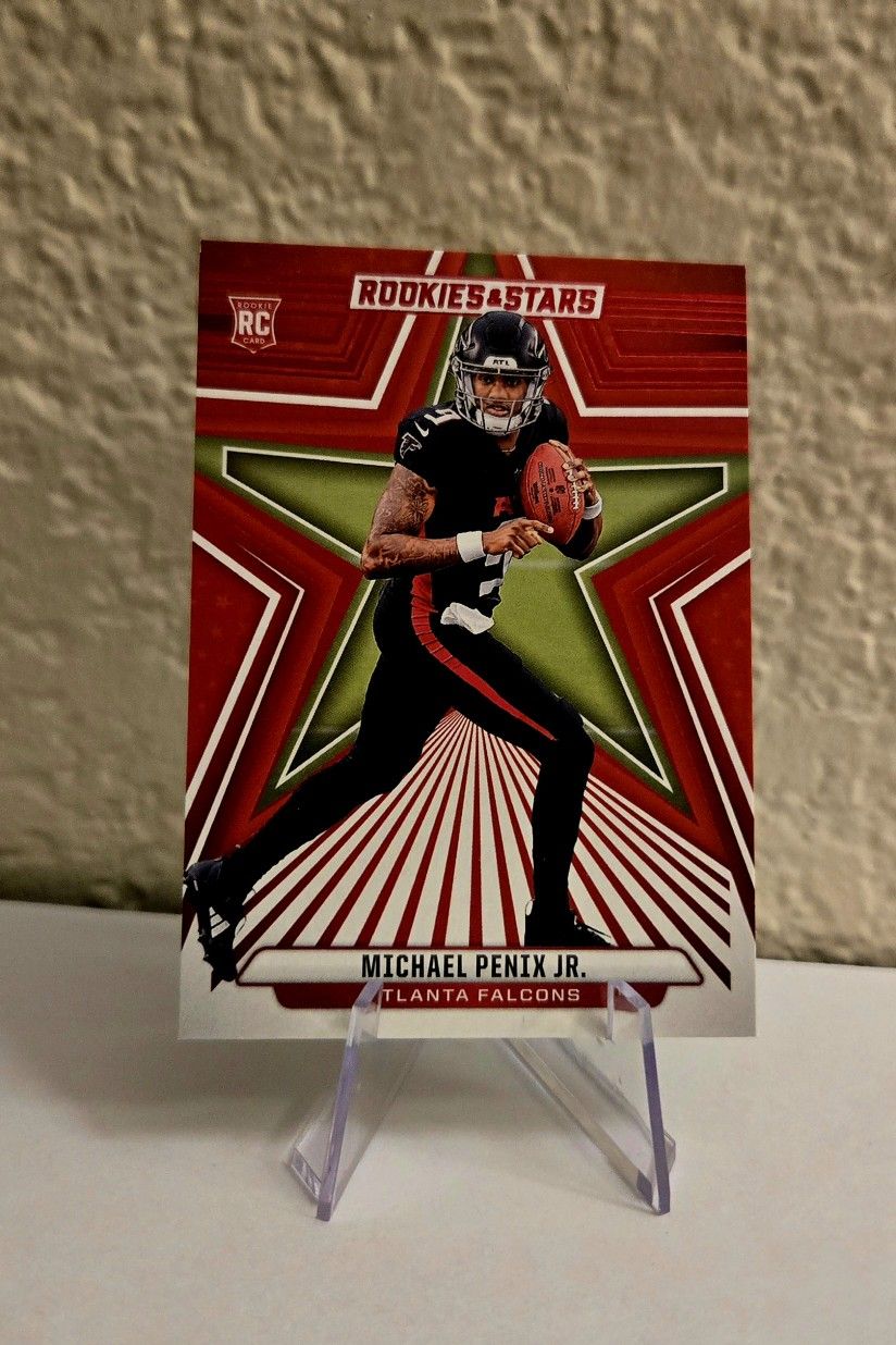 2024 Rookies and Stars Red Michael Penix Jr (RC) Color Match - Falcons