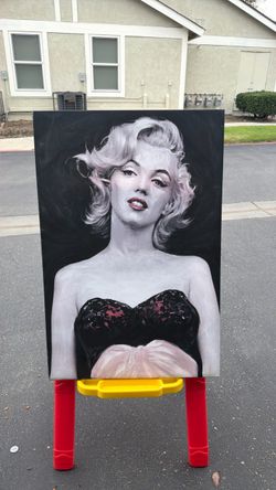 Marilyn Monroe Portrait Painting on Canvas