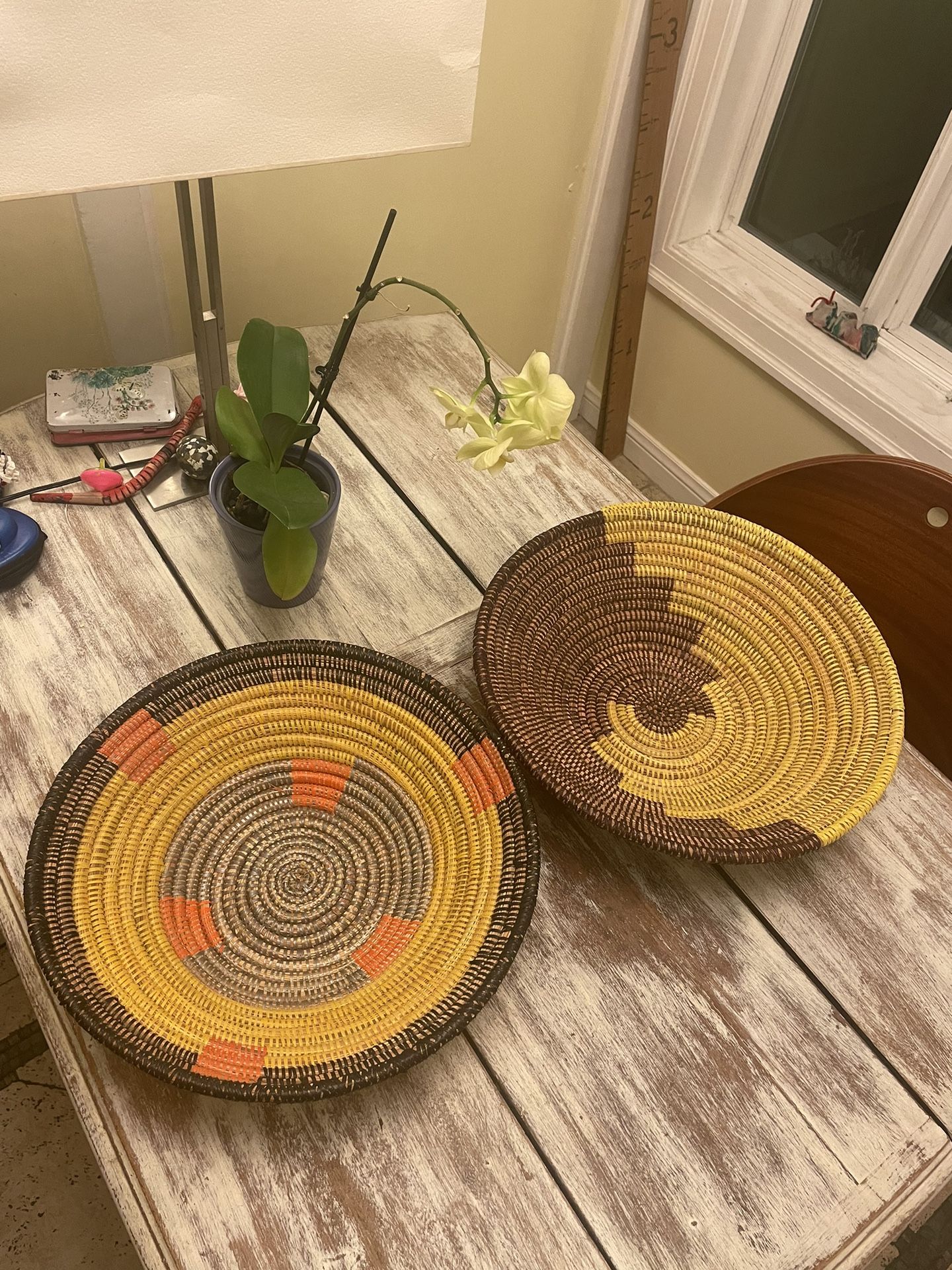 Handwoven Senegalese Basket Bowl Set