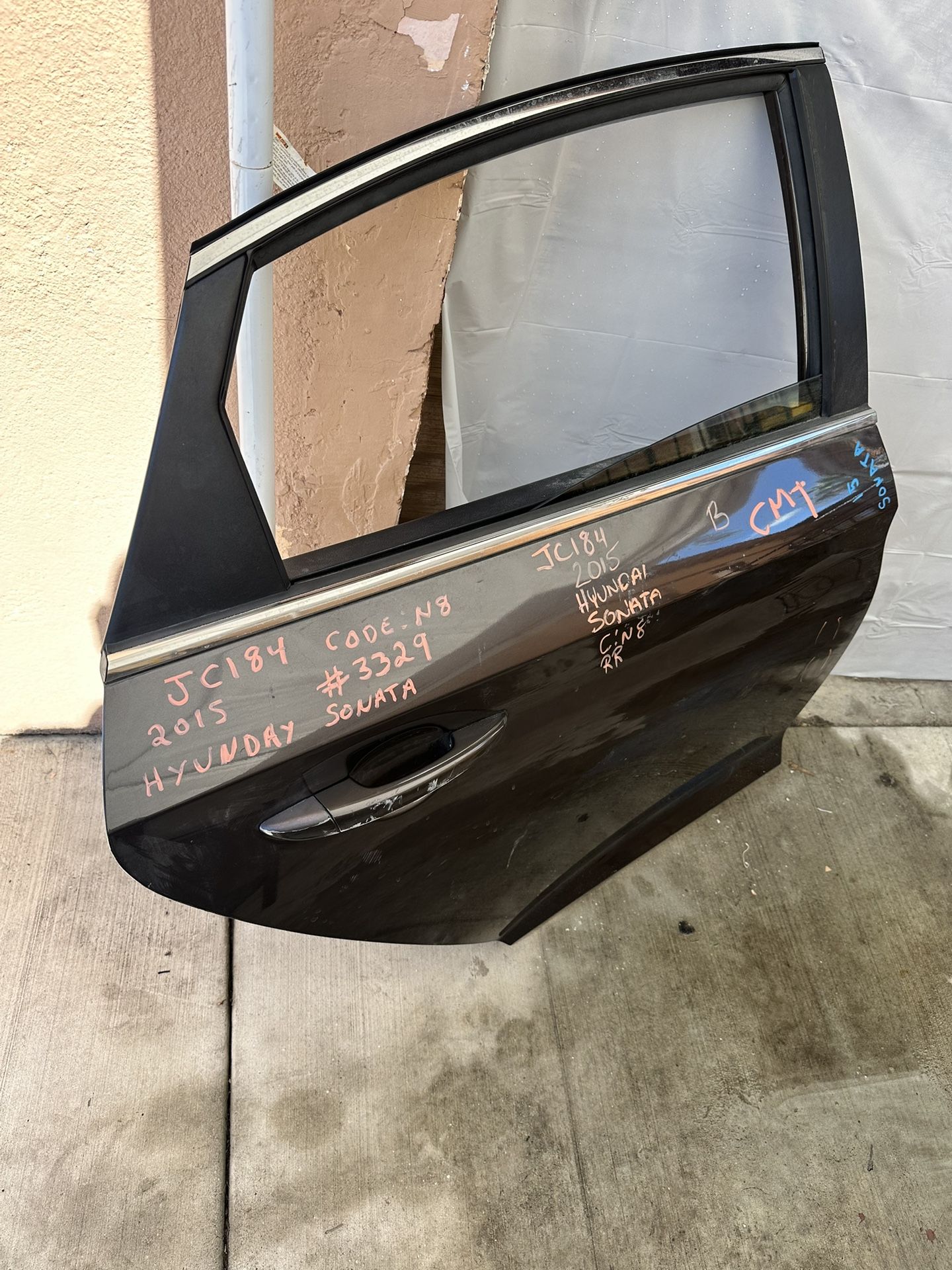 Rear Door Passenger For Hyundai Sonata 2015 2016 2017 Brown