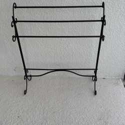 Bronze Blanket Display, Towel Rack 