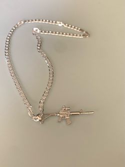 Cadena y colgante en baño de oro Italiano