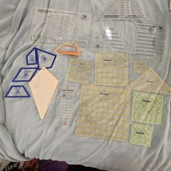 Lot Of 16 Quilting Templates 