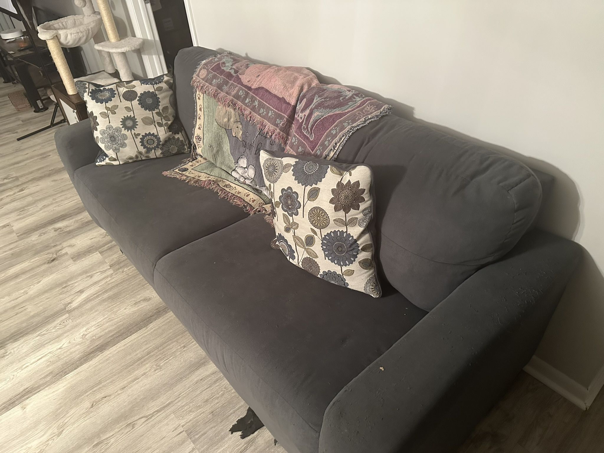 Grey Loveseat