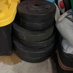 Plastic Weight Plates Only!! 