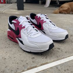 Nike Air Max Excee White/Black/Rush Pink Sz 11W 9.5 M Used No Box