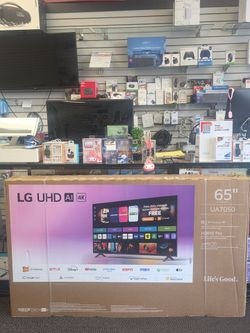 LG tv 65" powered with Ai , available on payments with $49 down to take home today . Online financing available
