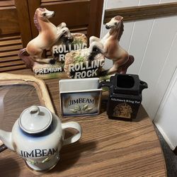 Various Porcelain  Vintage Beer Pieces