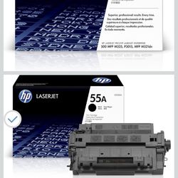 HP 55A Black Toner Cartridge for HP Printers | Works with Printer Series: LaserJet Enterprise 500 MFP M525, P3015, LaserJet Pro MFP M521 | CE255A