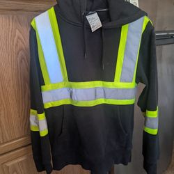Aramark reflective hoodie men's small