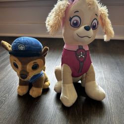 Ty beanie baby chase paw patrol Nickelodeon spin master skye plush stuffed anima