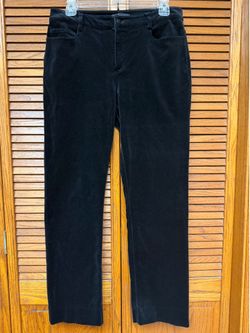 Moda International 10 Women’s Black Cotton Velour Jean Style Pants