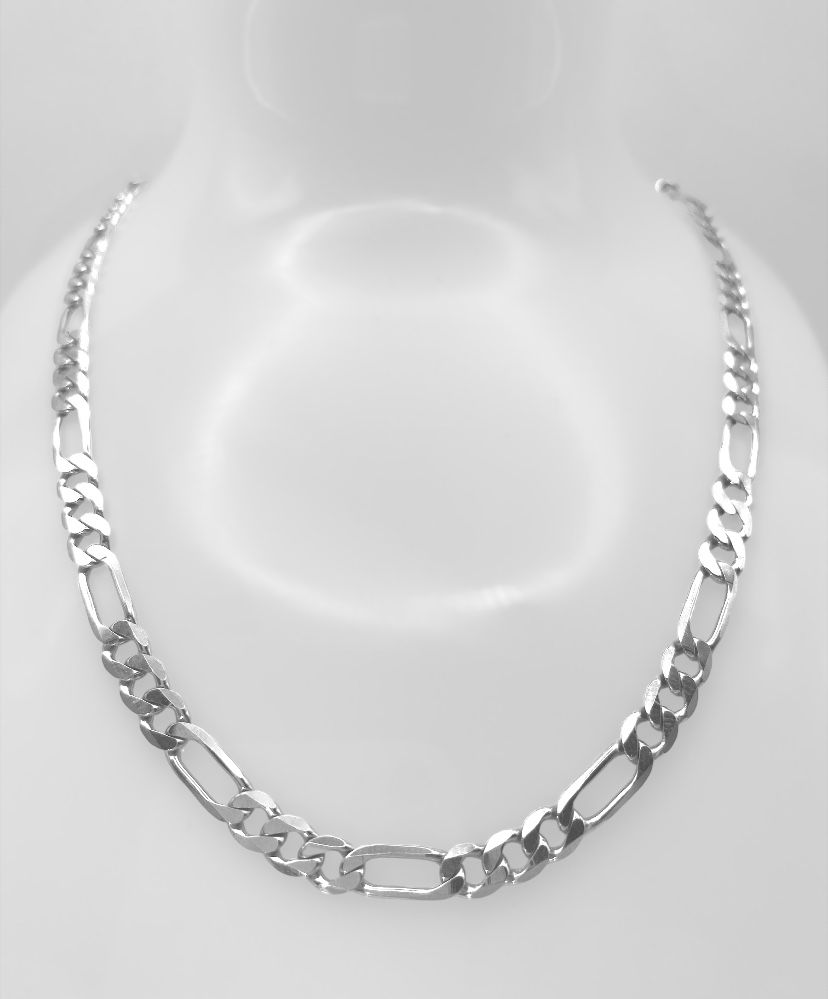 Figaro Sterling Silver Chain 5mm Solid Figaro Chain