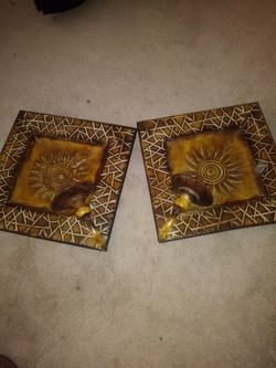 Metal candle holders