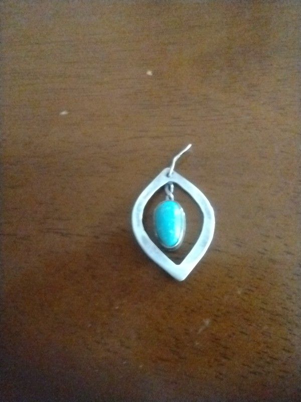 Turquoise and Sterling Silver Pendant