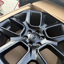4 X 22 Inch Black  Ram Wheels  