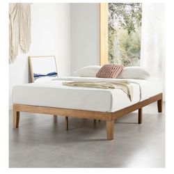 Natural Pine Platform King Bed frame