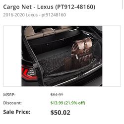 OEM 2019 Lexus Rx350 Cargo Net