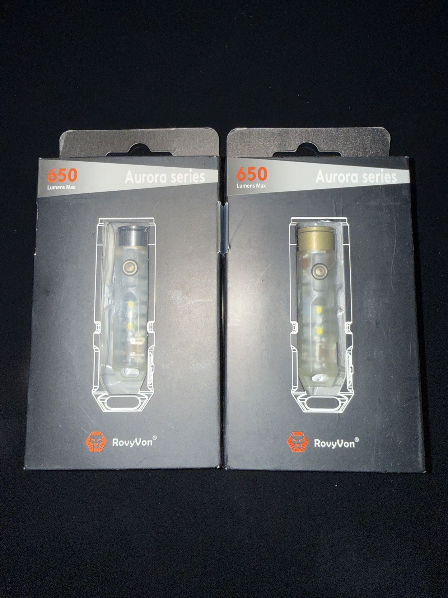 2 Brand New Rovyvon Aurora Series 650 Lm Flashlights