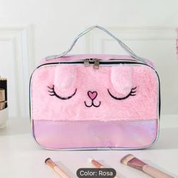 Makeup Bag Whit Cat Pattern