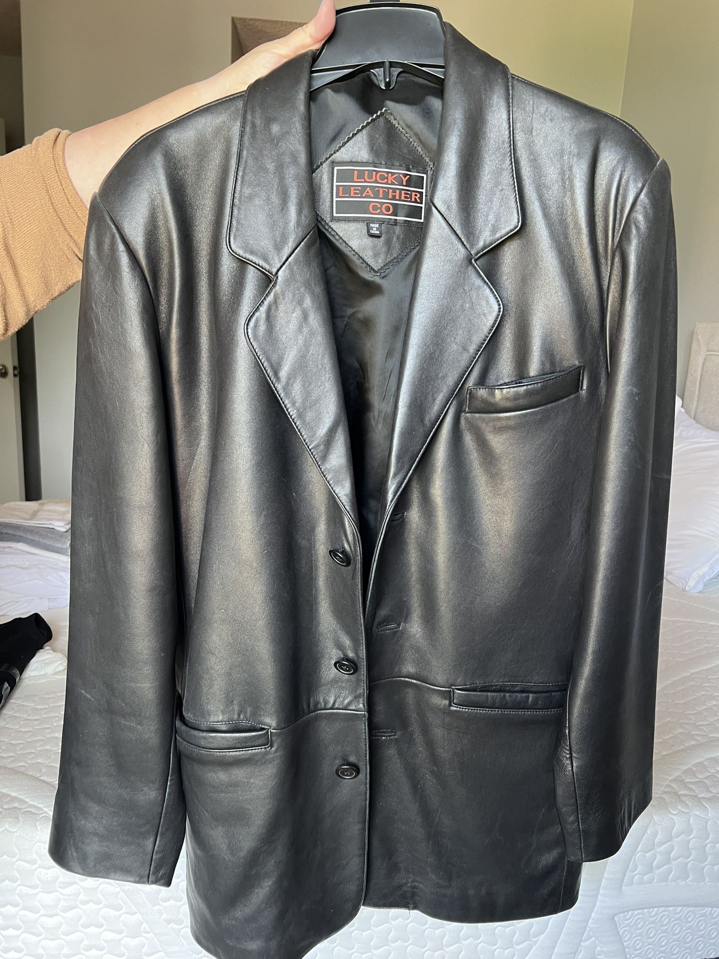 Almost New Leather Coat