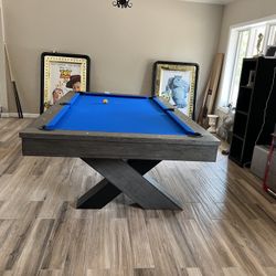 8ft Pool Table Delivery And Installation Included Modern Rustic Style 